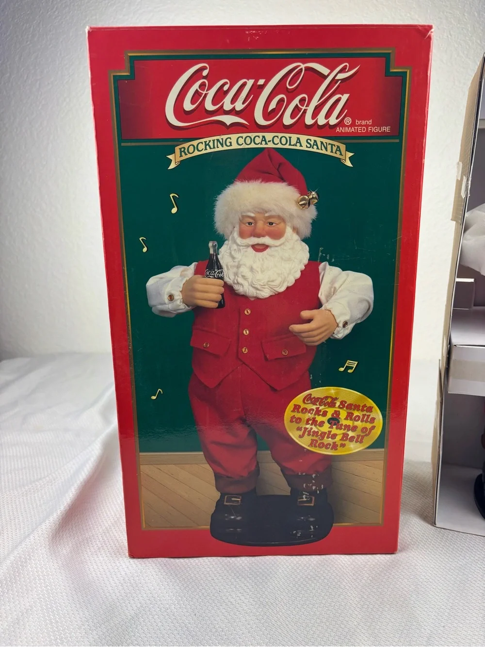Vintage 16” Dancing Santa coca cola Santa Claus Jingle Bell Rock 1999 Tested